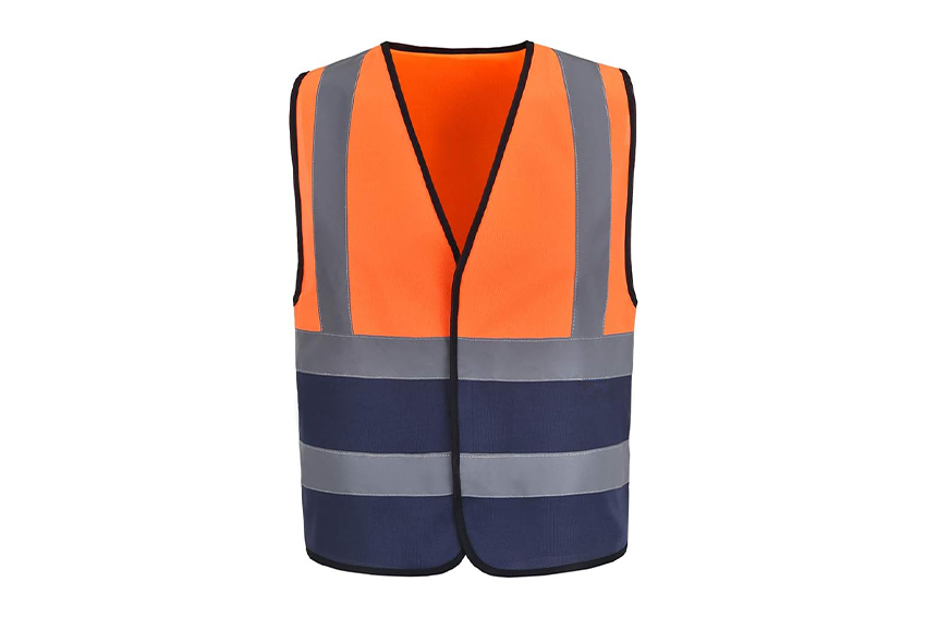 HIGH-VISIBILITY | BASIC VEST | Orange & Black 1inch Reflective tape